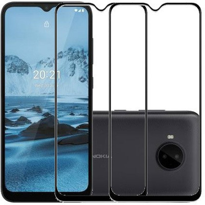 ECMERED Edge To Edge Tempered Glass for Nokia C20 Plus(Pack of 2)