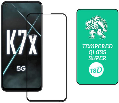 small candy Edge To Edge Tempered Glass for OPPO K7x(Pack of 1)
