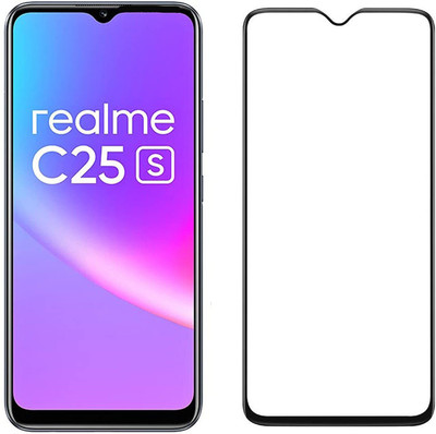 TESPARK Edge To Edge Tempered Glass for REALME C25s(Pack of 1)