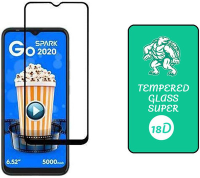 small candy Edge To Edge Tempered Glass for Tecno Spark Go (2020)(Pack of 1)