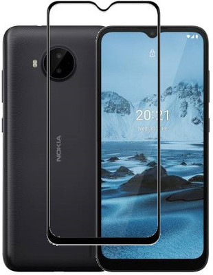 AARERED Edge To Edge Tempered Glass for Nokia C20 Plus(Pack of 1)