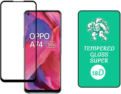 small candy Edge To Edge Tempered Glass for OPPO A74(Pack of 1)