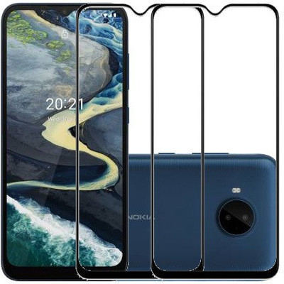 ECMERED Edge To Edge Tempered Glass for Nokia C20 Plus(Pack of 2)