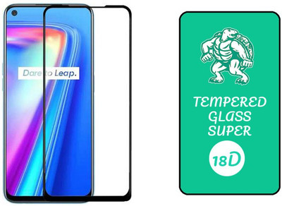 small candy Edge To Edge Tempered Glass for Realme Q2 Pro(Pack of 1)
