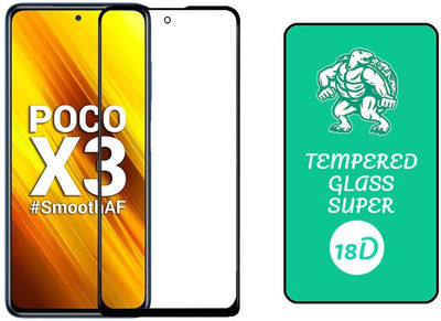 small candy Edge To Edge Tempered Glass for Poco X3 Pro(Pack of 1)