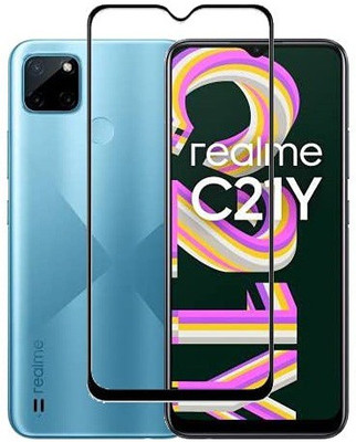 TESPARK Edge To Edge Tempered Glass for REALME C21Y(Pack of 1)