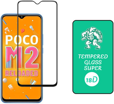 small candy Edge To Edge Tempered Glass for POCO M2 Reloaded(Pack of 1)