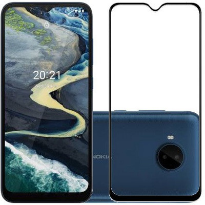 ECMERED Edge To Edge Tempered Glass for Nokia C20 Plus(Pack of 1)