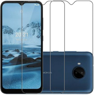 HOBBYTRONICS Tempered Glass Guard for Nokia C20 Plus(Pack of 2)