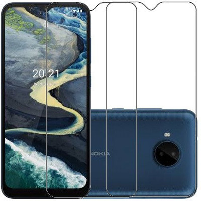 HOBBYTRONICS Tempered Glass Guard for Nokia C20 Plus(Pack of 2)