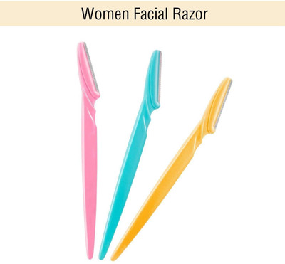 MYEONG Eyebrow Razor Facial Razor for Eyebrow Shaper Trimmer for face Eyebrow Shaver, Men & Women(Pack of 3)