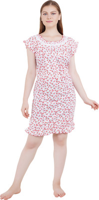 LDHSATI Women Nighty(White)