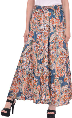 COTTON BREEZE Paisley Women A-line Multicolor Skirt