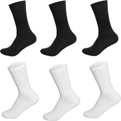 Akeeta Men Solid Calf Length(Pack of 6)