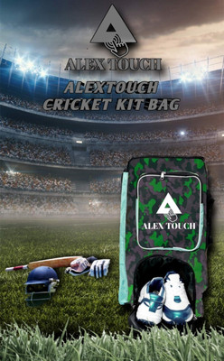 ALEXTOUCH Cricket Kit Bag Heavy Material Foam Inside Full Padded(Green, Kit Bag)