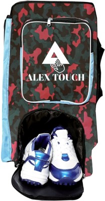 ALEXTOUCH One Side Bat Compartment Cricket Kit Bag With Bottle Pocket(Red, Kit Bag)