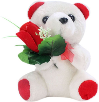 Tickles Rose Teddy 18 cm White 1 Tickles Soft Toys