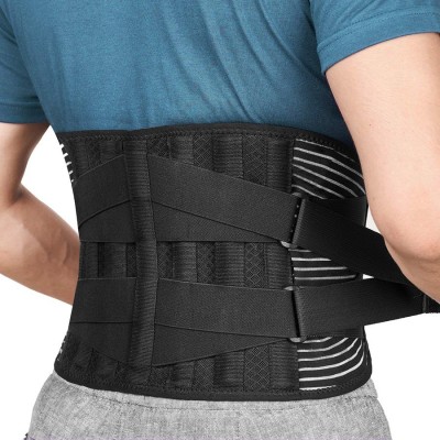 ZCAREPHARMA Back Braces for Lower Back Pain Relief Breathable Back Support Back & Abdomen Support(Black)