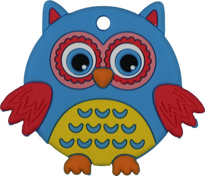 GUCHIGU Teethers for Babies BPA Free Silicone Soft Baby Toys Owl Shaped Baby Gum Molar Chew Toy Releive Long Tooth Pain Toodle Teething Pacifier BT2033A (6 - 12 Months, Blue) Teether(Blue)