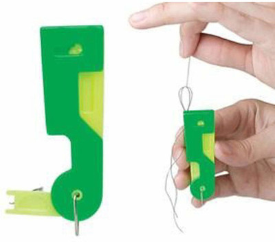 HIKIN SUPERMARKET Automatic Plastic Needle Threader Thread Guide Needle Device Thread Pick(Pack of 5)