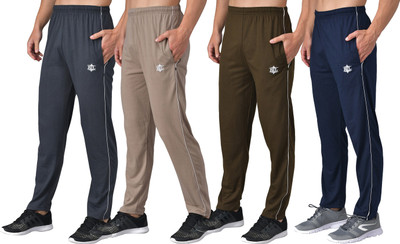 eCools Solid Men Multicolor Track Pants