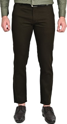 KELLON DENIMS Slim Fit Men Green Trousers