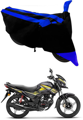 APNEK Two Wheeler Cover for Honda(CB Shine SP, Blue, Black)