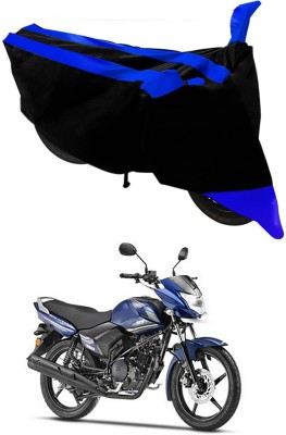 Genipap Two Wheeler Cover for Yamaha(Saluto, Blue, Black)