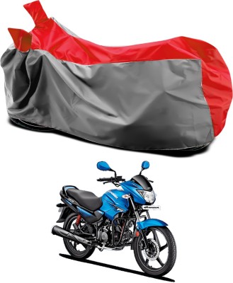 Genipap Two Wheeler Cover for Hero(Glamour Programmed FI, Red, Grey)