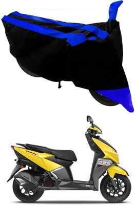 AutoRash Two Wheeler Cover for TVS(Ntorq 125, Blue, Black)