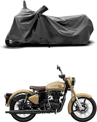 SMDP Two Wheeler Cover for Royal Enfield(Classic 350 Signals, Grey)