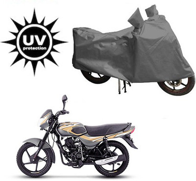 Atulit enterprises Waterproof Two Wheeler Cover for Bajaj(CT100, Grey)