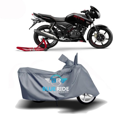 BLUERIDE Two Wheeler Cover for TVS(Apache RTR 180, Grey)