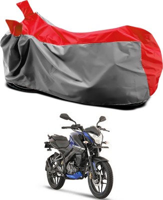 Genipap Two Wheeler Cover for Bajaj(Pulsar 160 NS DTS-i, Red, Grey)