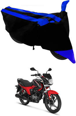 APNEK Two Wheeler Cover for Hero(Glamour, Blue, Black)
