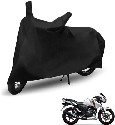 Creative Designz Two Wheeler Cover for TVS(Apache RTR 180, Black)
