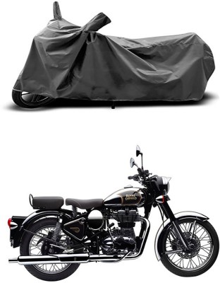 Ascension Two Wheeler Cover for Royal Enfield(Classic Chrome, Grey)