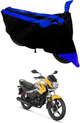 APNEK Two Wheeler Cover for Hero(Passion Pro, Blue, Black)