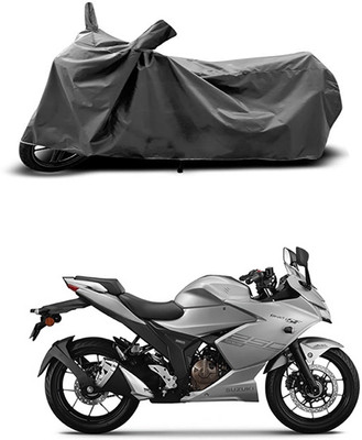 SMDP Two Wheeler Cover for Suzuki(Gixxer SF 250, Grey)
