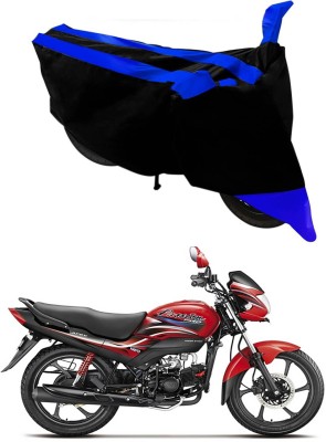 Genipap Two Wheeler Cover for Hero(Passion Pro i3S, Blue, Black)