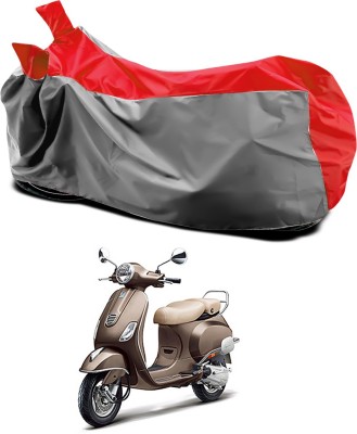 Ascension Two Wheeler Cover for Vespa(Elegante 150, Red, Grey)