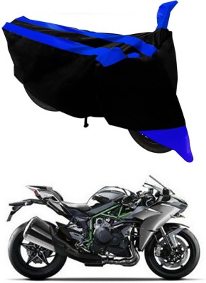 Genipap Two Wheeler Cover for Kawasaki(Ninja H2, Blue, Black)