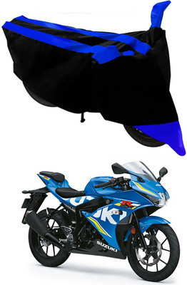 APNEK Two Wheeler Cover for Suzuki(Gixxer, Blue, Black)