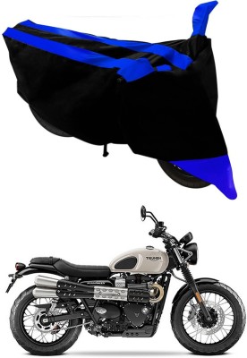 Genipap Two Wheeler Cover for Triumph(Street Scrambler, Blue, Black)