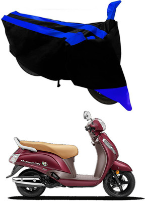THE REAL ARV Two Wheeler Cover for Suzuki(Access 125, Blue, Black)