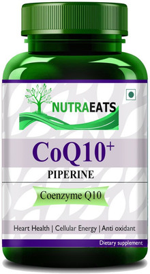 NutraEats Natural Coenzyme Q-10 Rich in Antioxidant, Promotes Heart Ultra(60 Capsules)