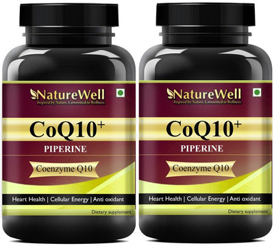 Naturewell Natural Coenzyme Q-10 Rich in Antioxidant, Promotes Ultra(2 x 60 Capsules)