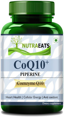 NutraEats Coenzyme (coq10) 120mg with Piperine 5mg Premium(60 Capsules)
