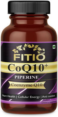 FITIO Natural Coenzyme Q-10 Rich in Antioxidant, Pro(60 Capsules)