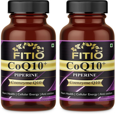 FITIO Natural Coenzyme Q-10 Rich in Antioxidant, Promotes Heart Pro(2 x 60 Capsules)